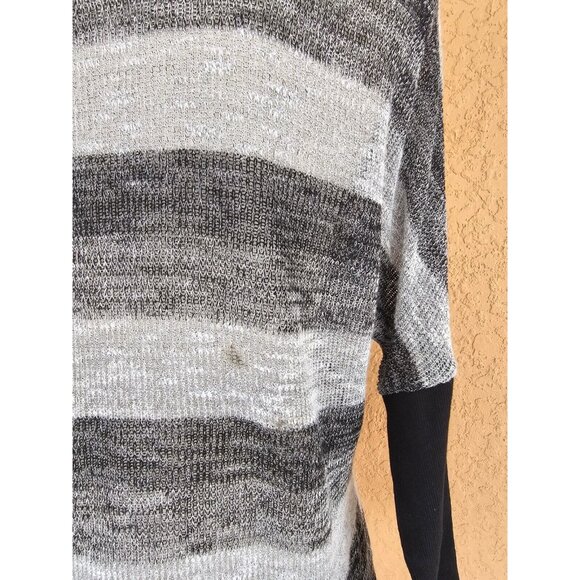 Material Cardigan Sweater Womens M Striped - Picture 12 of 15